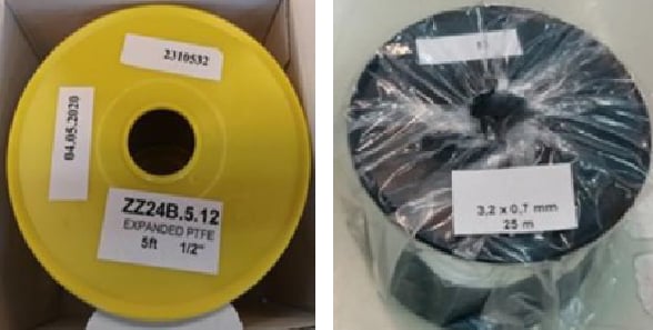 Plastic spool cover.