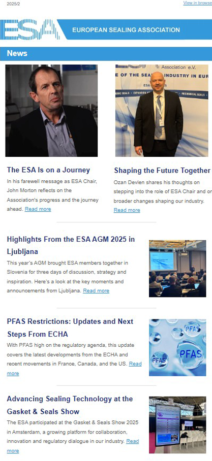 ESA Newsletter April 2025