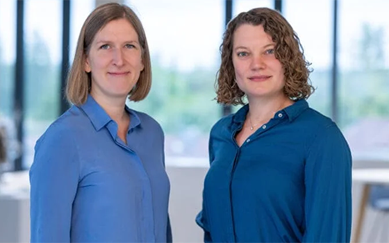 Engineers Julia Wutte and Stefanie Kreft from ESA member EagleBurgmann