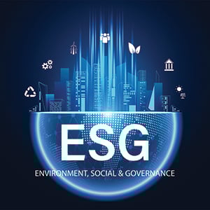 Abstract ESG concept Environment, Social, and Governance